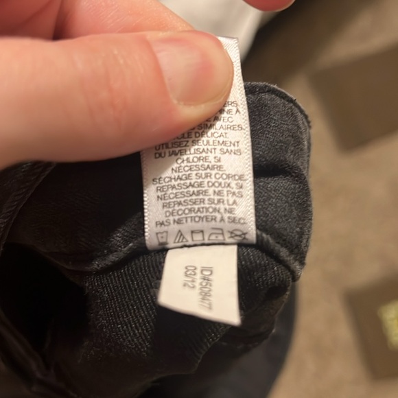 Express Size 6 Black Metallic Low Rise Jeans / Legging / Jeggings, Stella - Picture 11 of 12